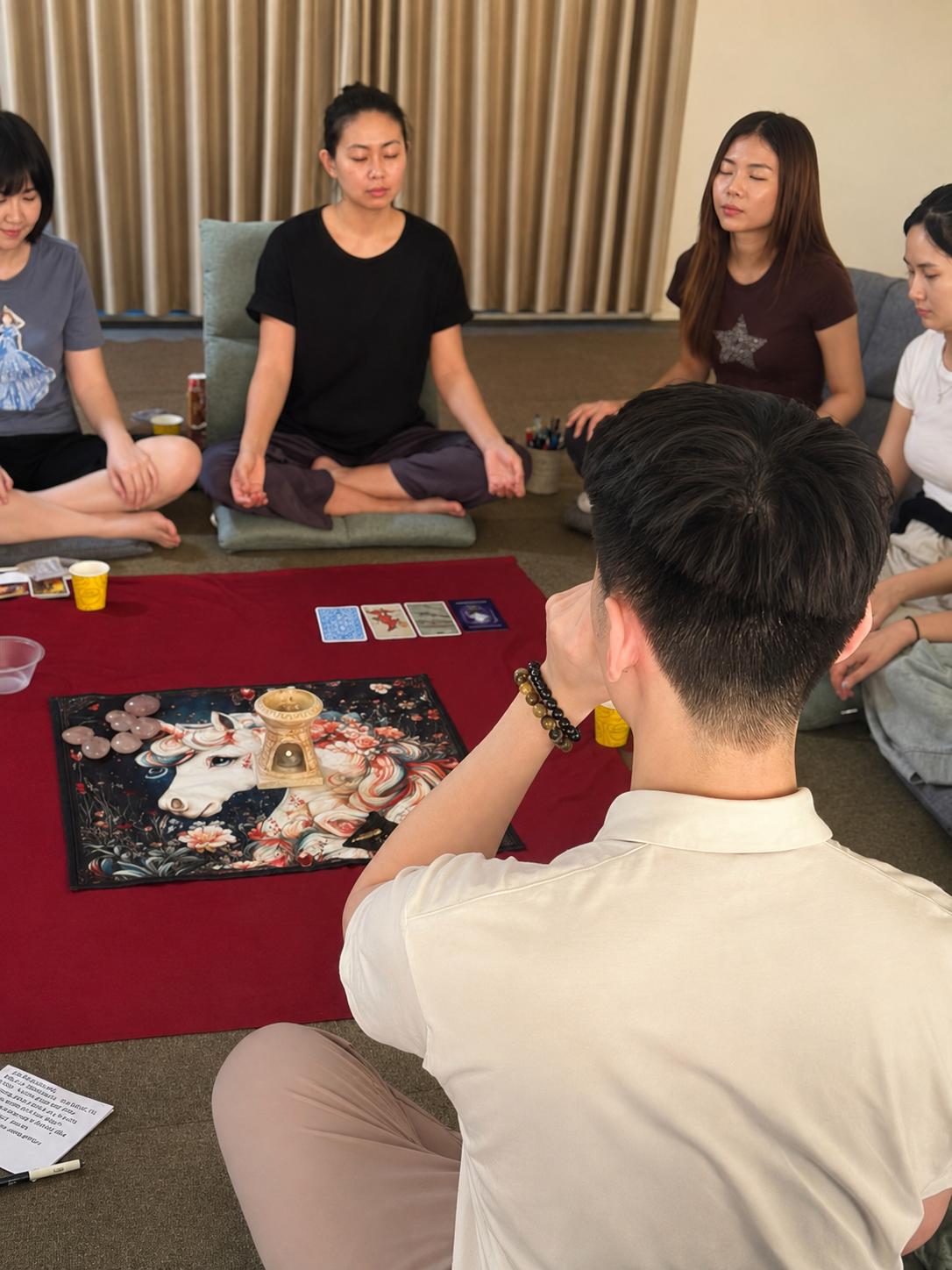 初抵 · 席地安住调息